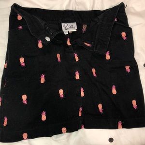 Lily Pulitzer black pineapple 🍍 skirt
